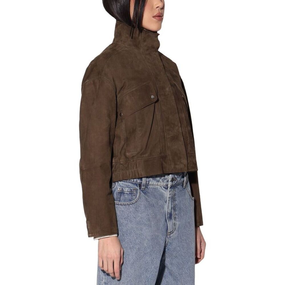 Walter Baker Womens Rihanna Suede Jacket